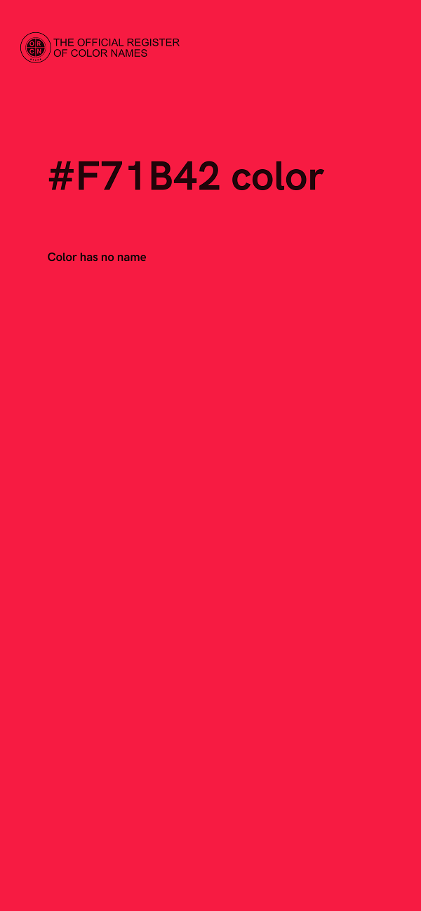 #F71B42 color image
