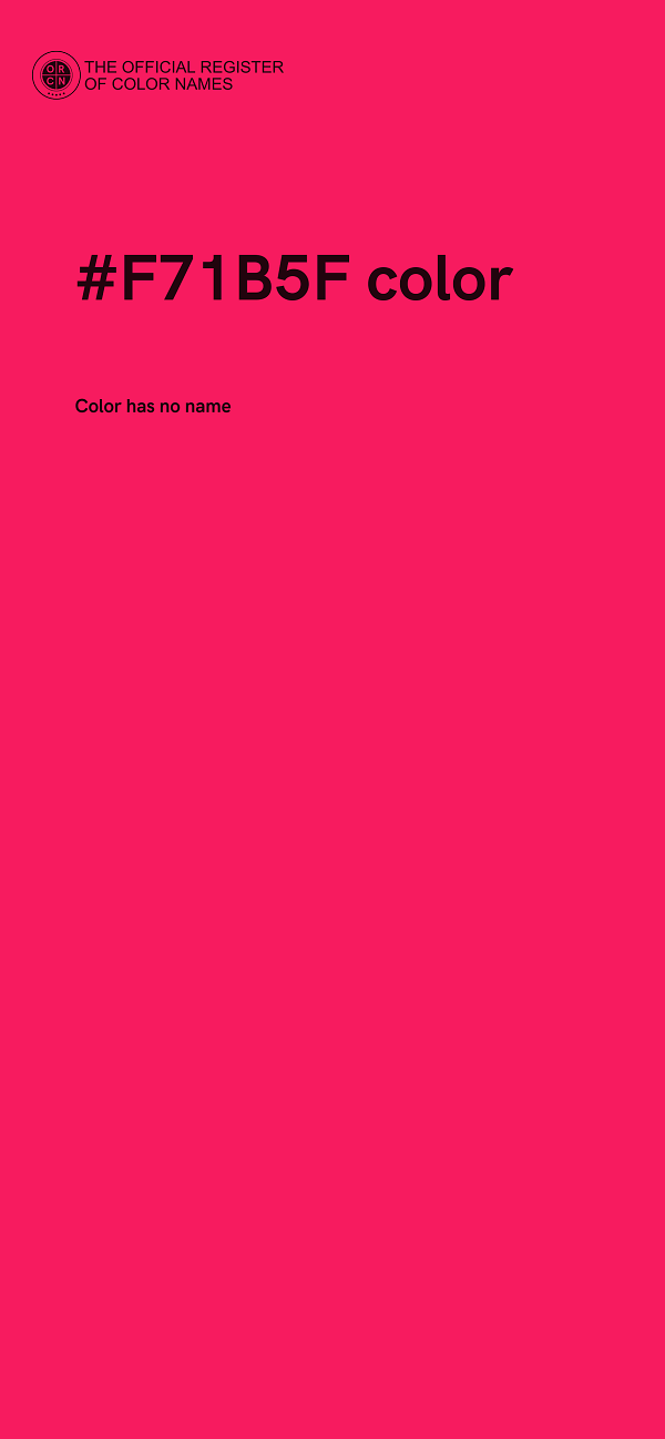 #F71B5F color image