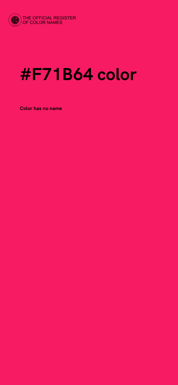 #F71B64 color image