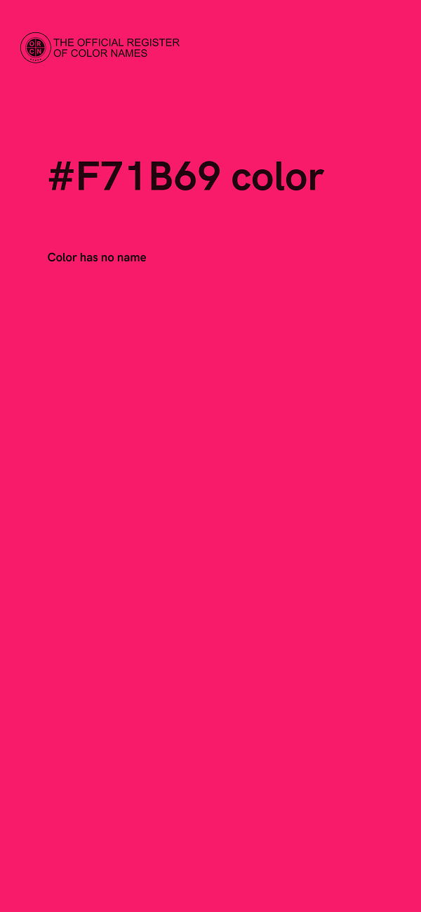 #F71B69 color image