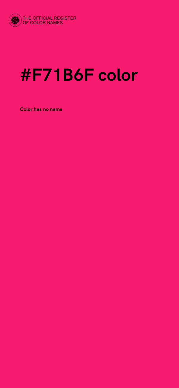 #F71B6F color image
