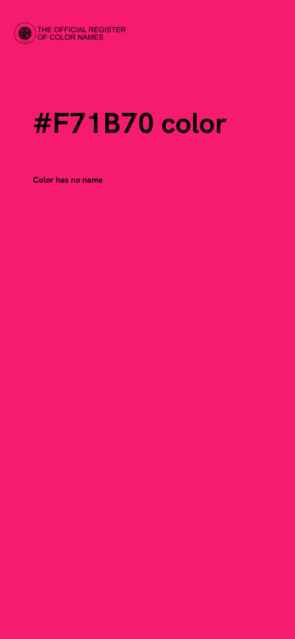 #F71B70 color image