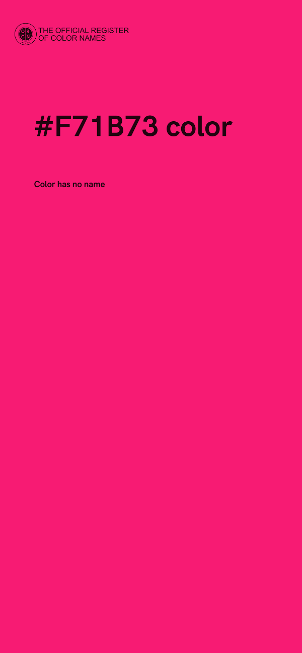 #F71B73 color image