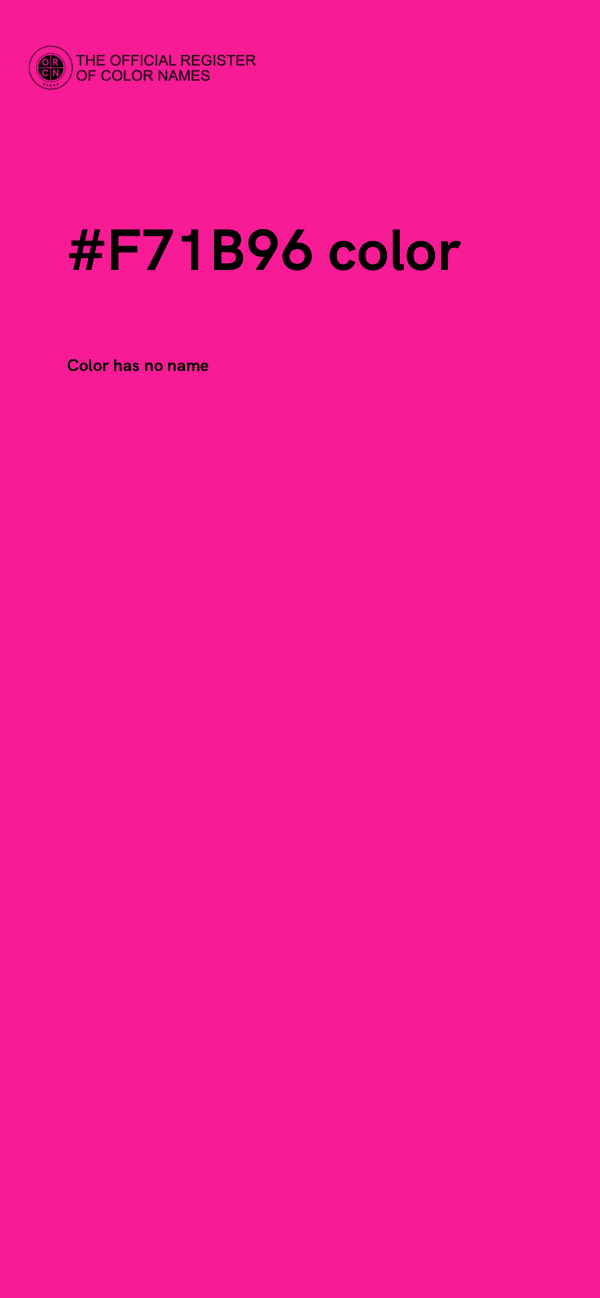 #F71B96 color image
