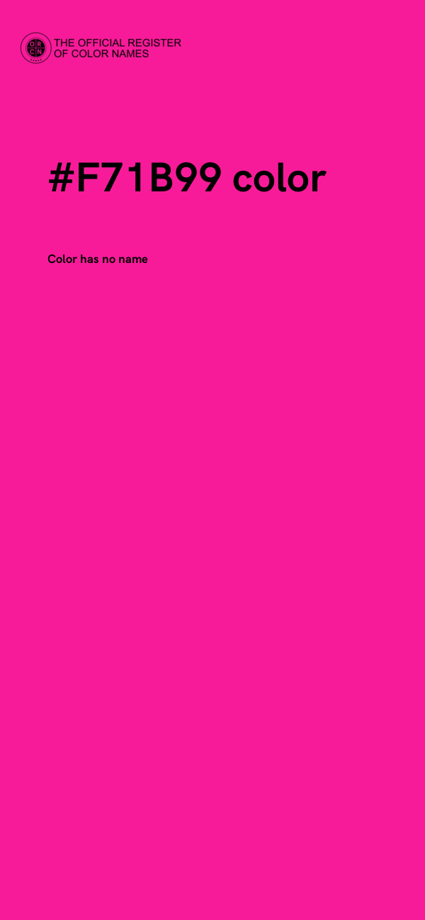 #F71B99 color image