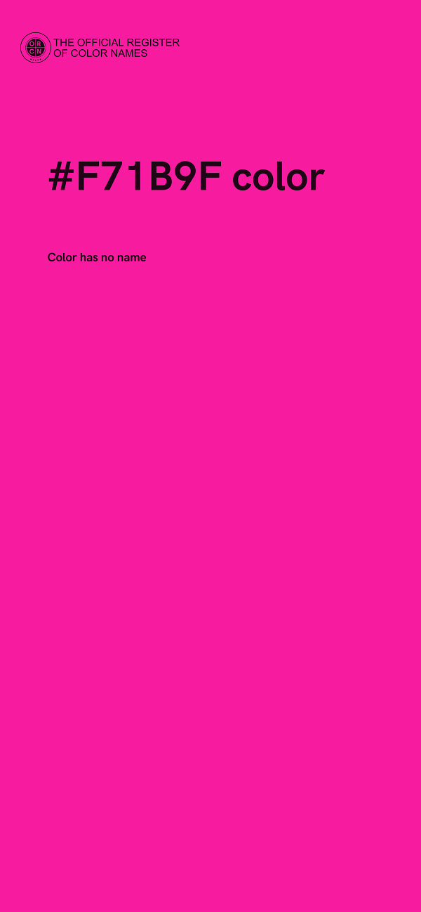 #F71B9F color image