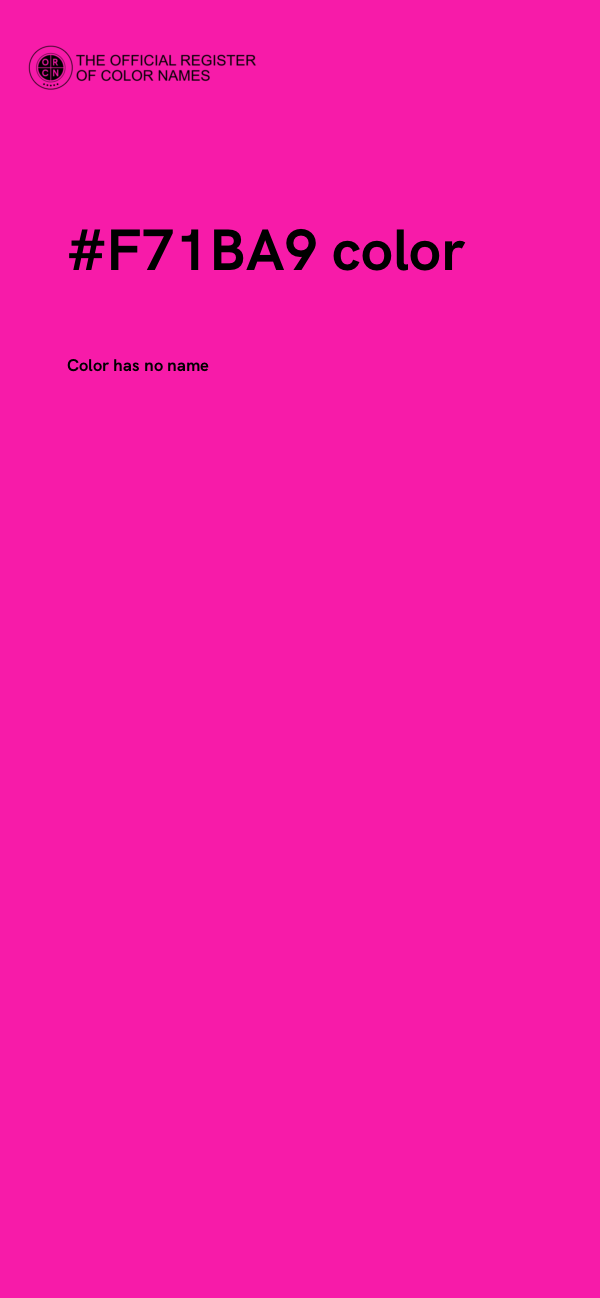#F71BA9 color image