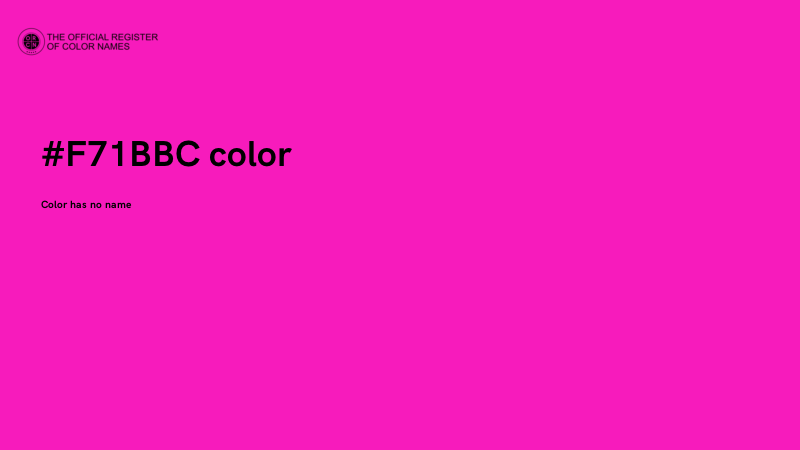 #F71BBC color image