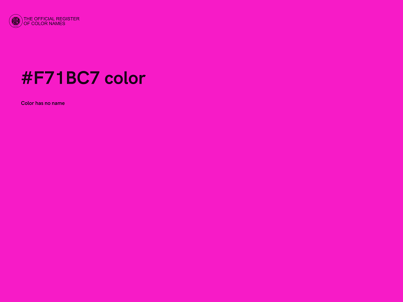 #F71BC7 color image