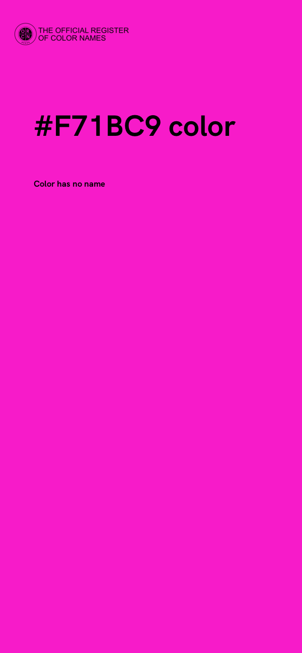 #F71BC9 color image