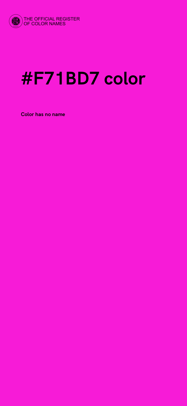 #F71BD7 color image