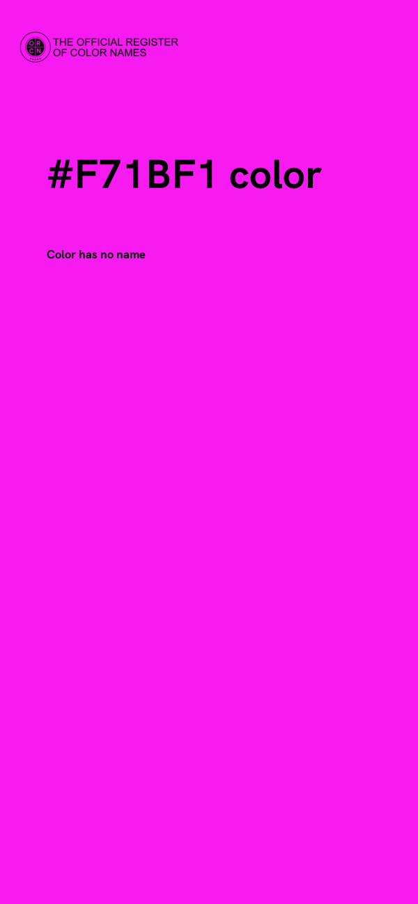 #F71BF1 color image