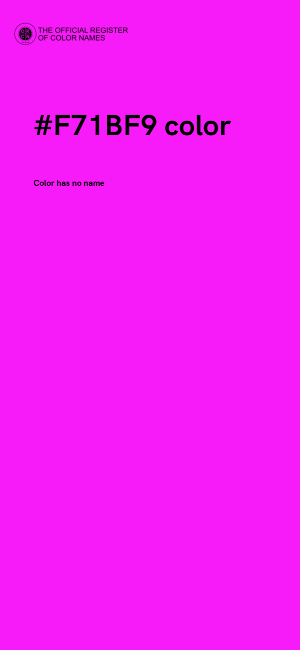 #F71BF9 color image