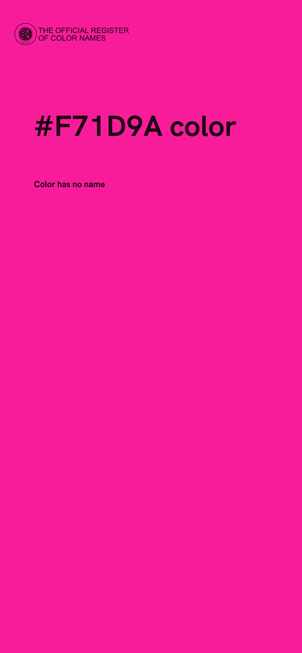 #F71D9A color image
