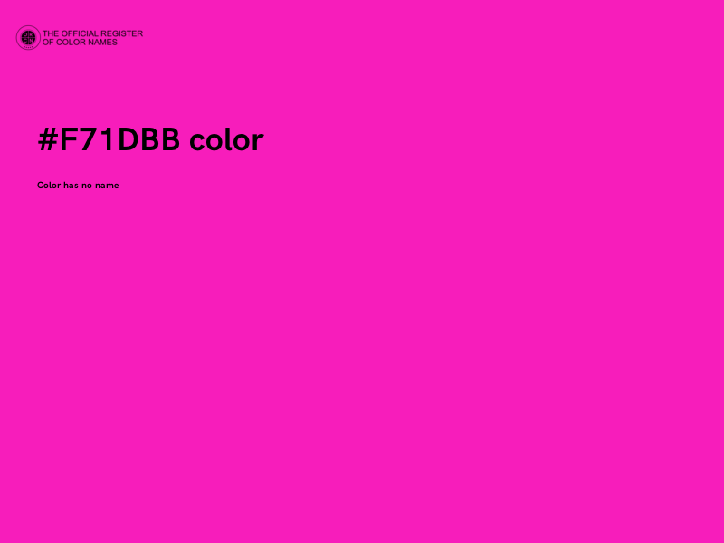 #F71DBB color image