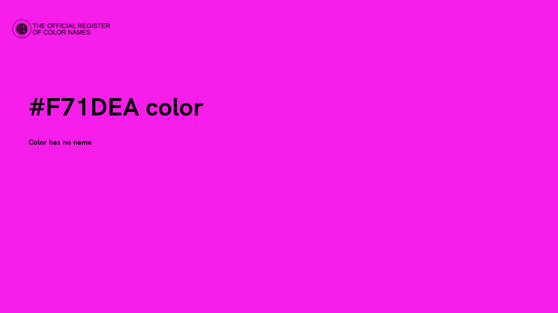 #F71DEA color image