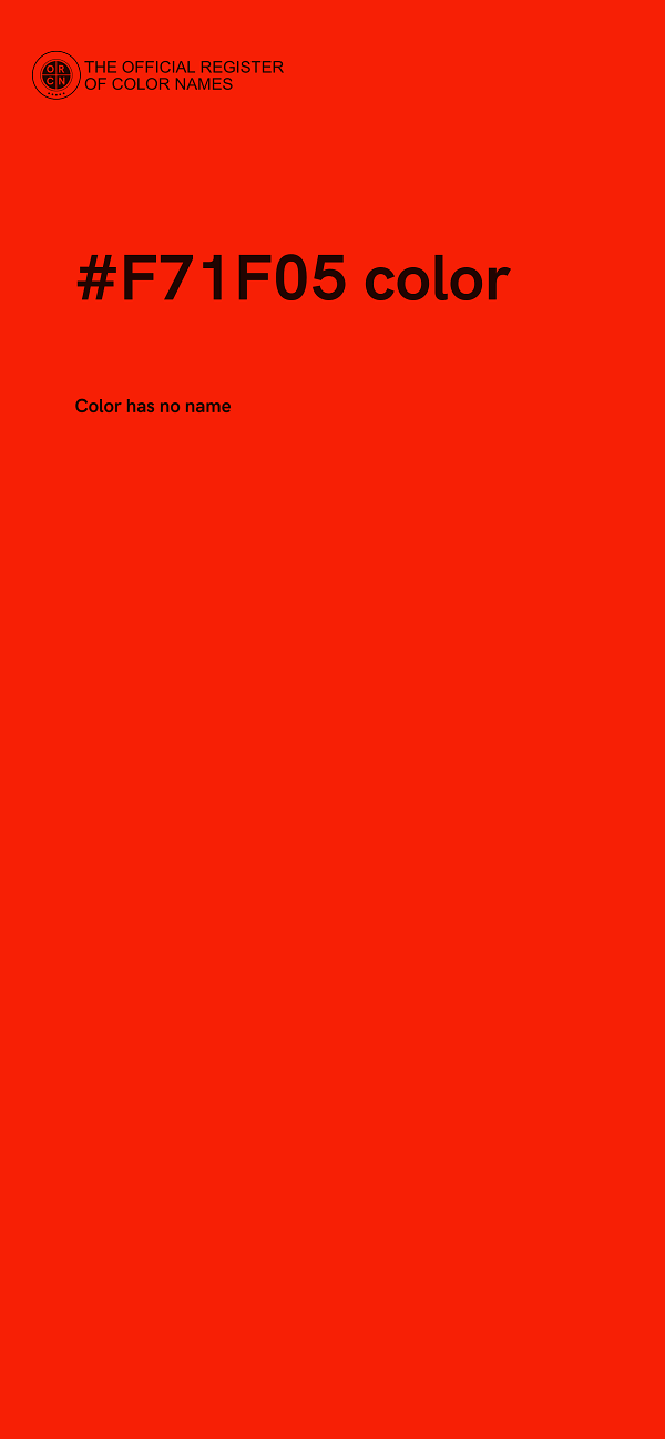 #F71F05 color image