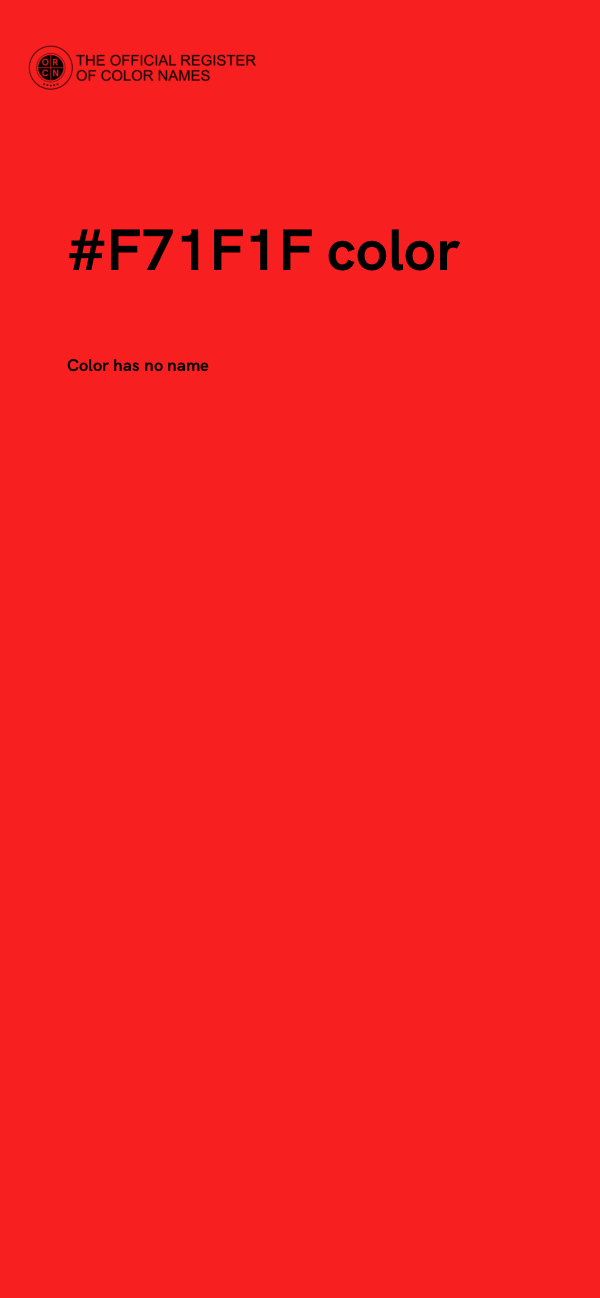 #F71F1F color image