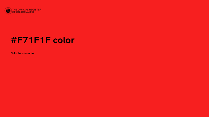 #F71F1F color image