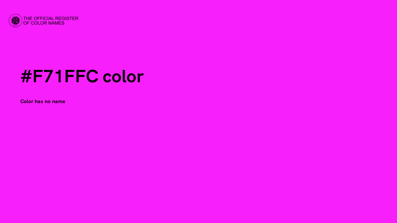 #F71FFC color image