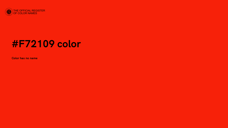 #F72109 color image