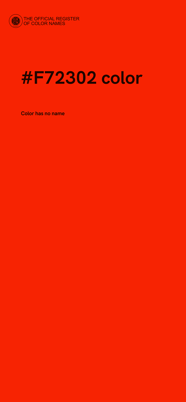 #F72302 color image