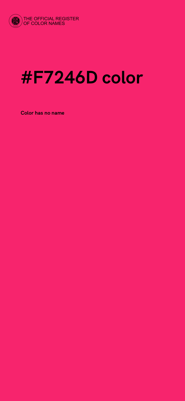 #F7246D color image