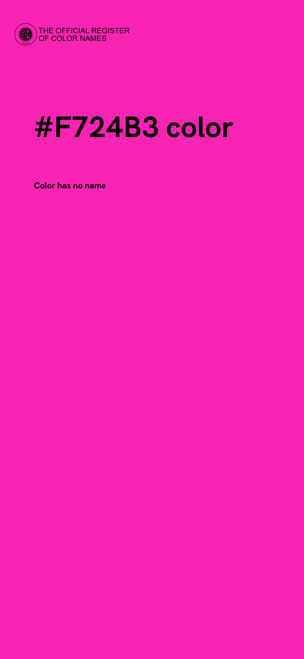 #F724B3 color image