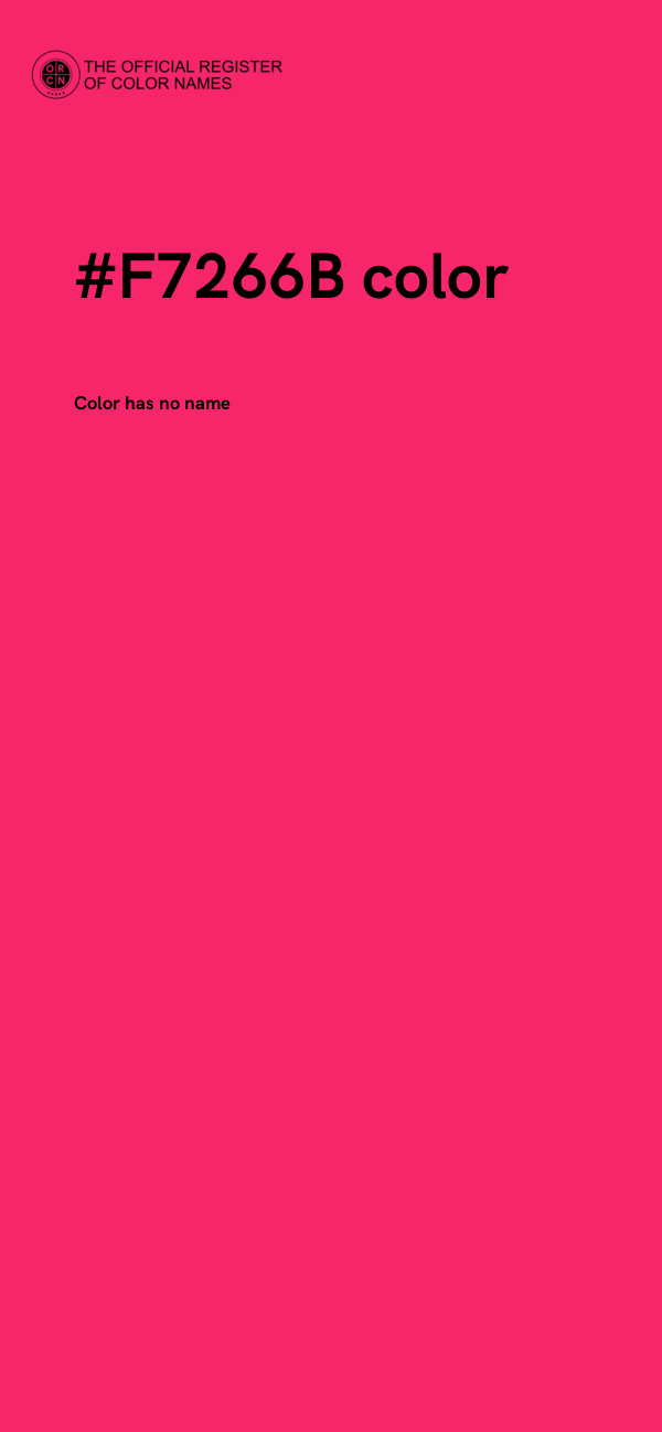 #F7266B color image