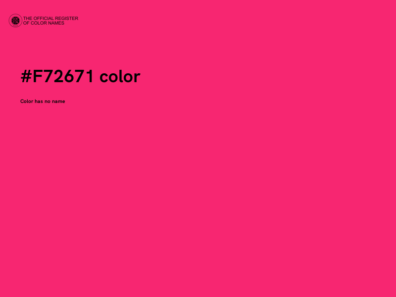 #F72671 color image