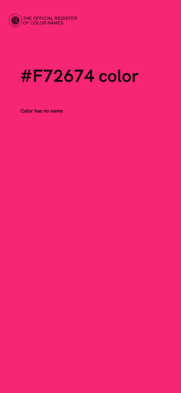 #F72674 color image