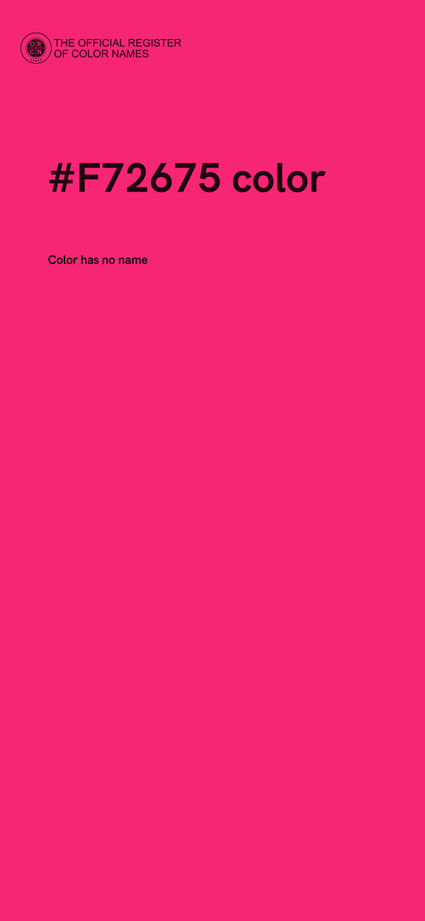 #F72675 color image
