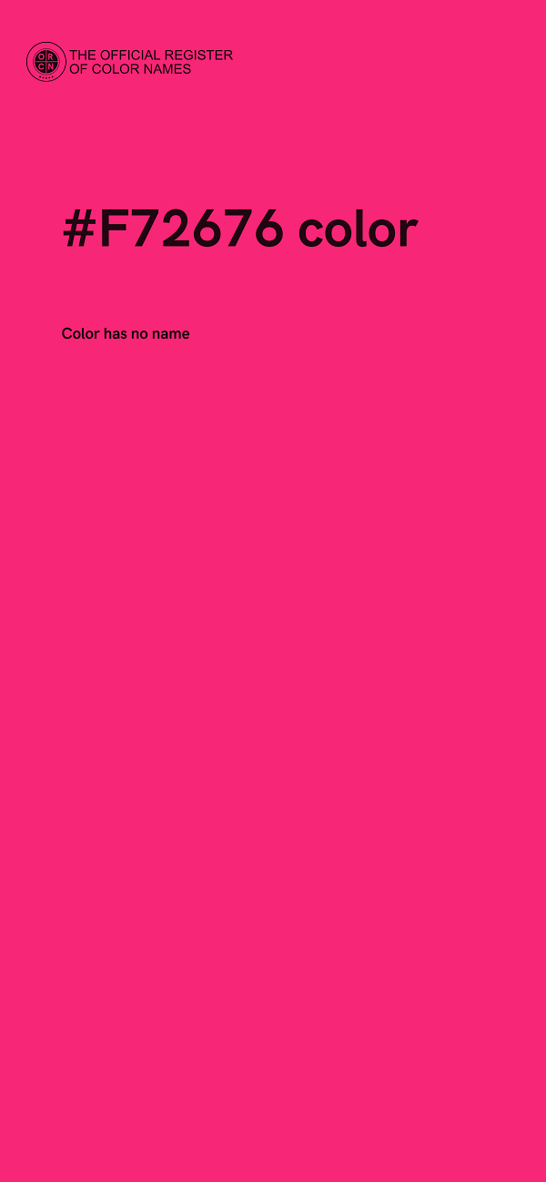 #F72676 color image