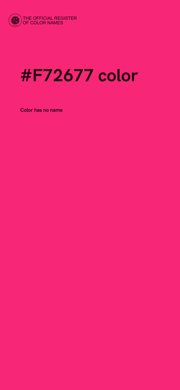 #F72677 color image