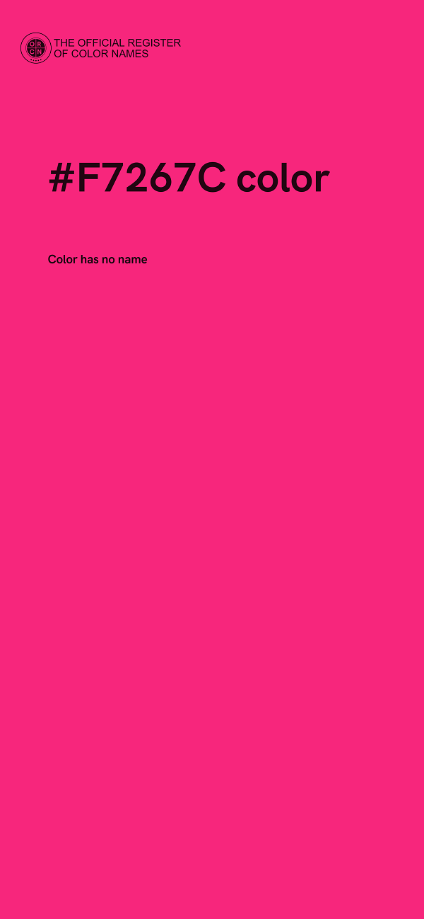 #F7267C color image