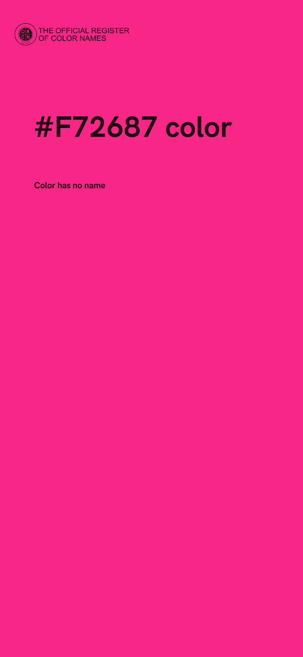 #F72687 color image