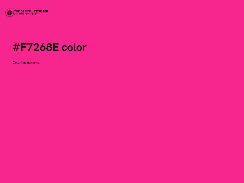 #F7268E color image