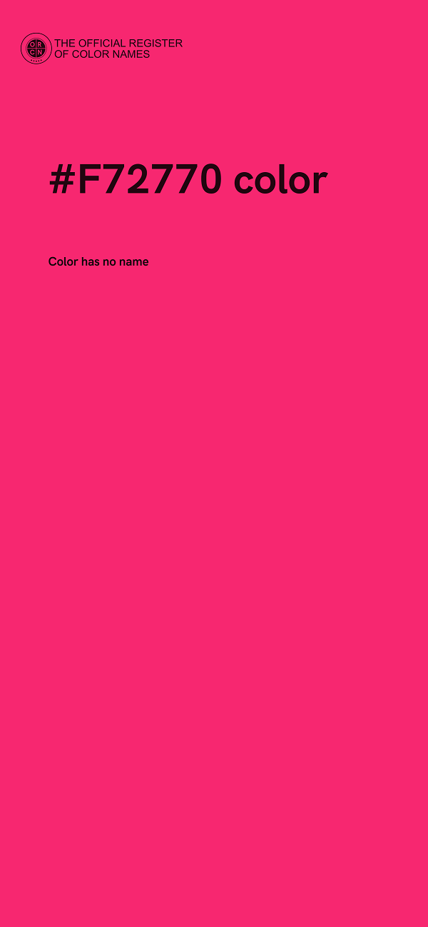#F72770 color image