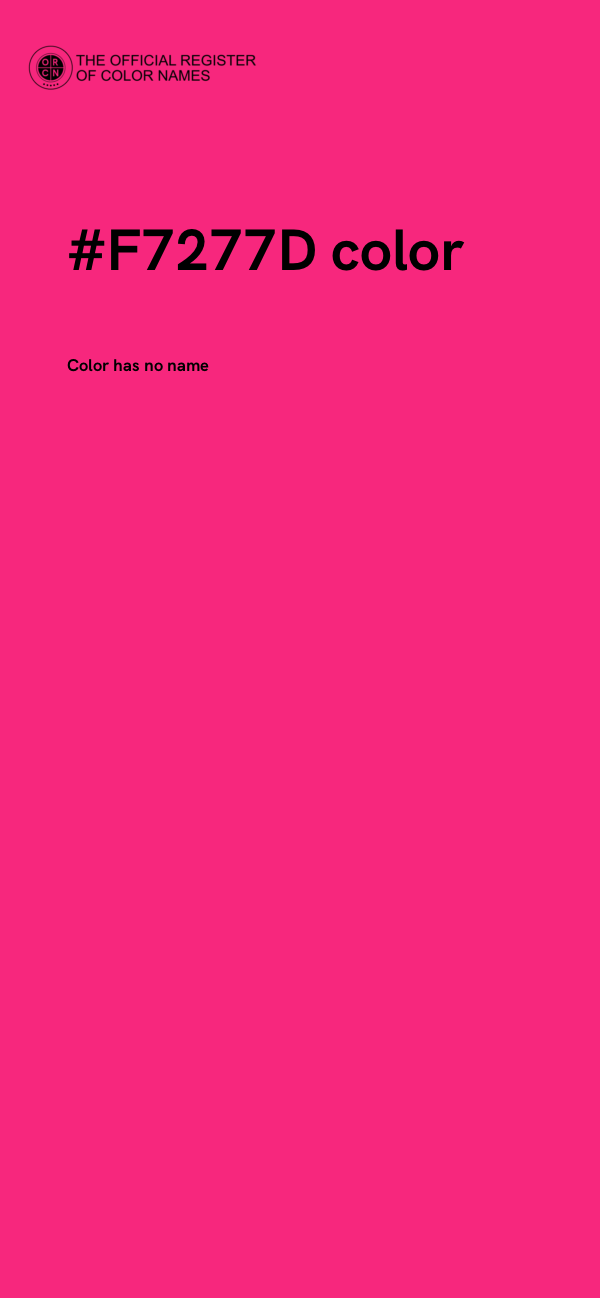 #F7277D color image