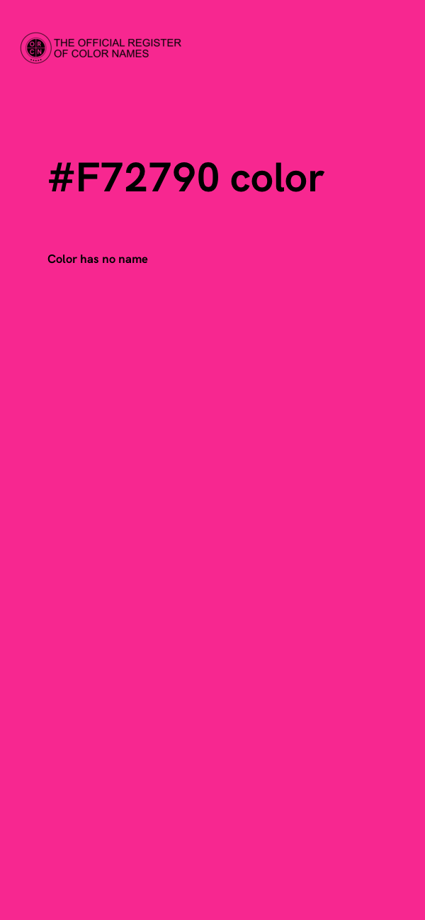 #F72790 color image