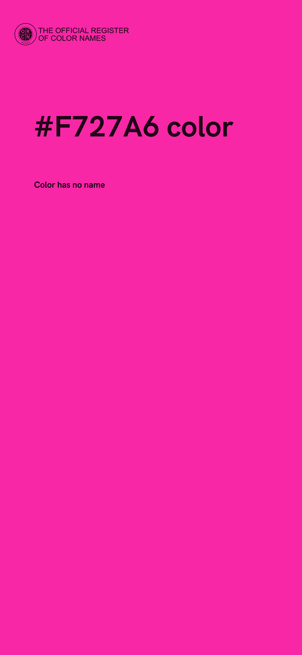 #F727A6 color image