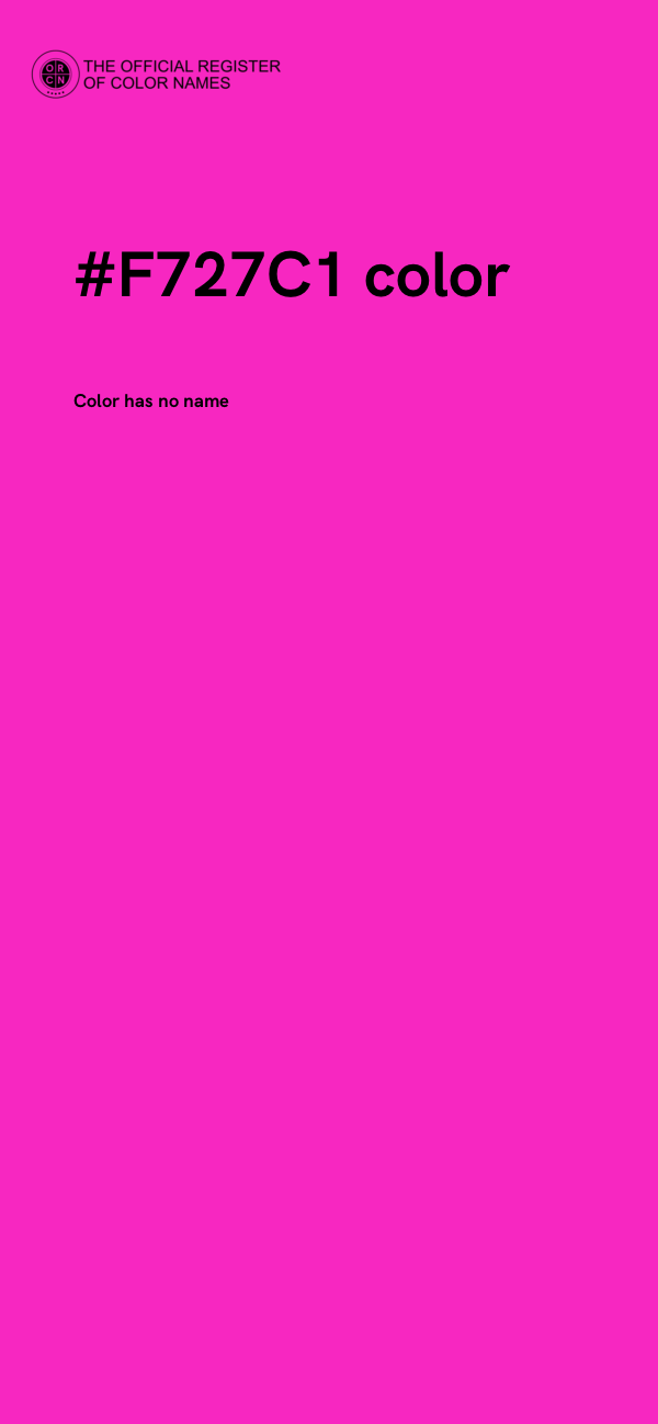#F727C1 color image