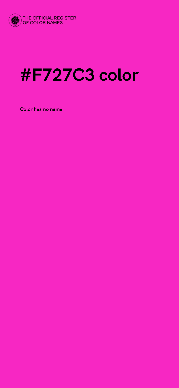 #F727C3 color image