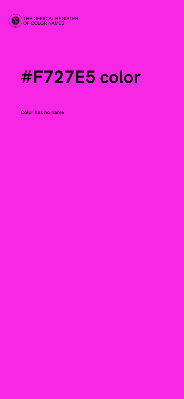 #F727E5 color image