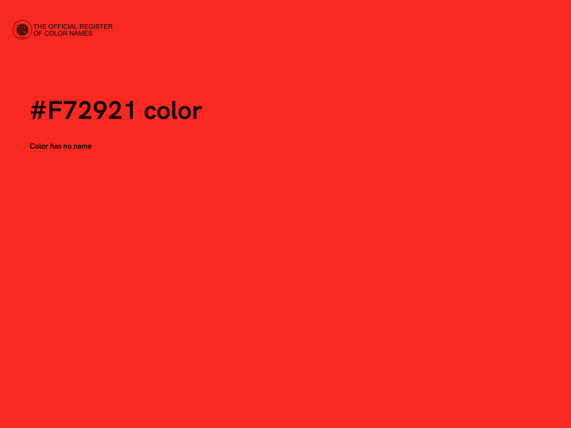 #F72921 color image