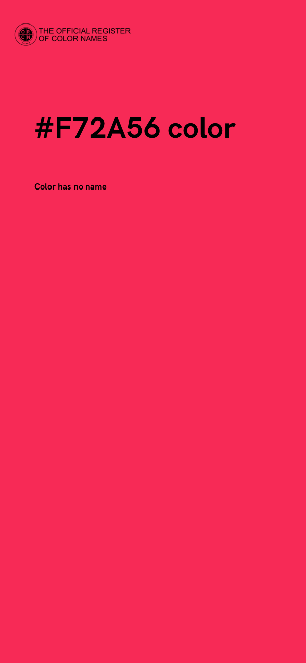 #F72A56 color image
