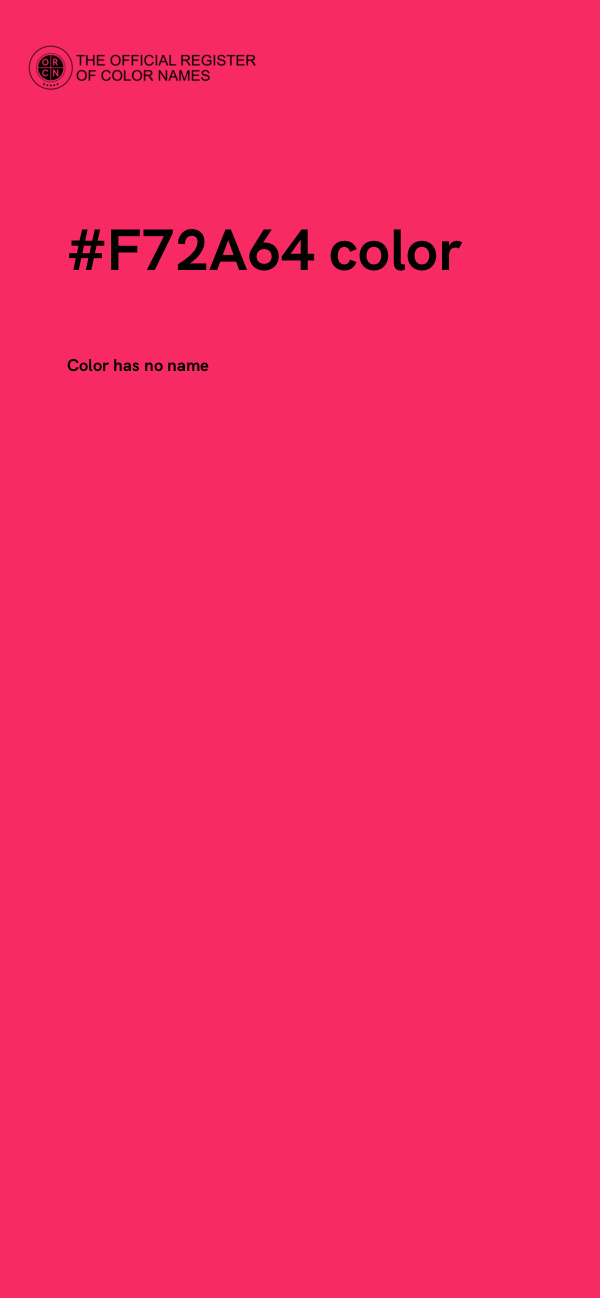 #F72A64 color image