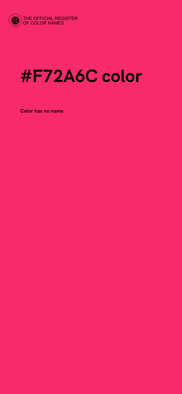 #F72A6C color image