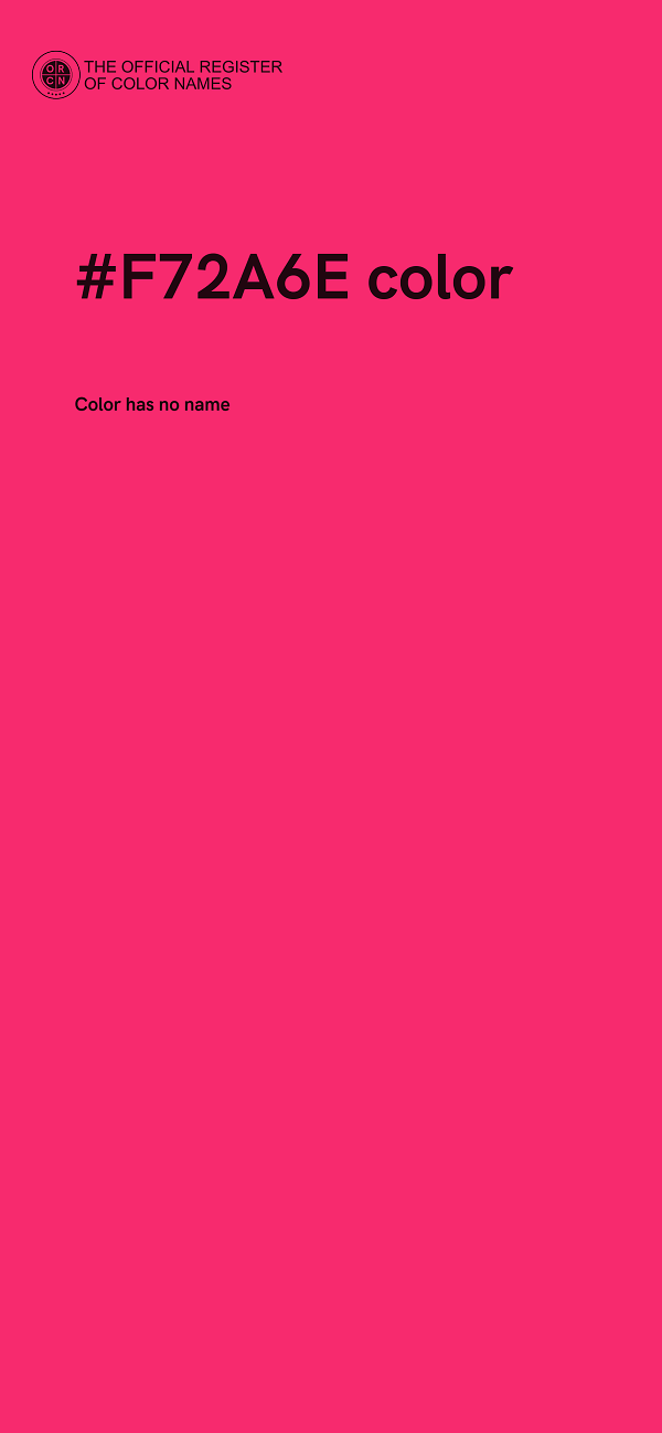 #F72A6E color image