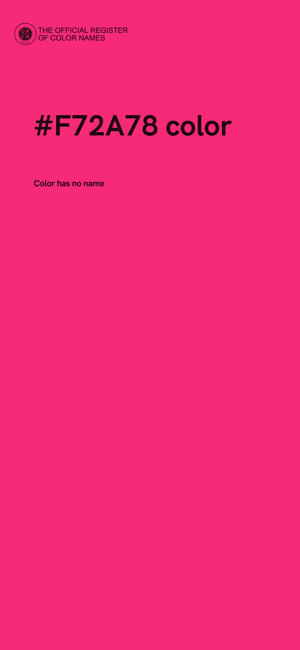#F72A78 color image